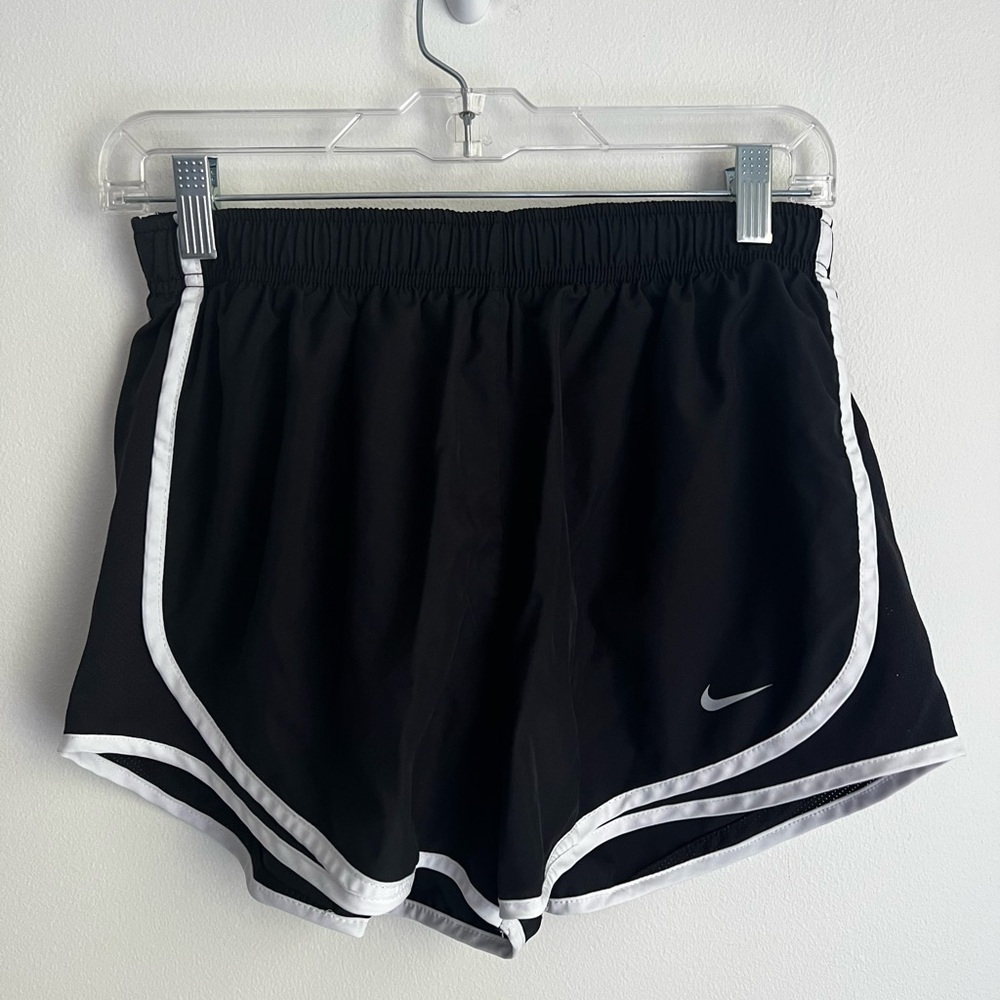 Black and White Nike Tempo Shorts, Size L